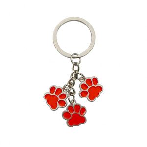 7-Color Cartoon Cat Paw Keychain - Cute Pet Palm Print Metal Pendant for <b>Bags</b> & Keys Perfect <b>Gift</b> for Girls & Friends - Product Image 5