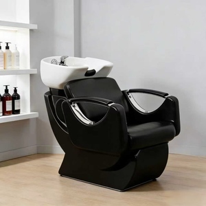 Ceramic Basin Hair Salon Sitting Style Shampoo <b>Bed</b> High-<b>end</b> Fiberglass Hair <b>Bed</b> Minimalist Style Shampoo Chair - Product Image 5