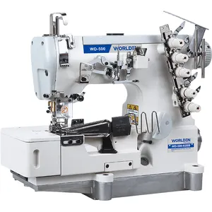 WD-500D-02BB High Speed Direct drive Flat-bed Interlock sewing machine with Tape Binding
