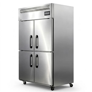 Congelador Vertical Comercial de 2/4 Puertas, Congelador Vertical de Acero Inoxidable para Almacenamiento de Alimentos en Restaurantes y Cocinas - Product Image 6