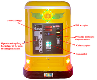 M SKY KA-860 Machine à griffes grue à monnayeur, jeu d'arcade à prix, avec 4 blocs de préhension, en acier inoxydable, version anglaise, garantie 1 an