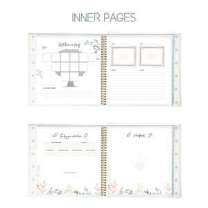 Album photo/album de scrapbooking pour bébé unisexe, pages en carton/carton duplex, design personnalisable, surface vernie, couverture rigide - Product Image 4