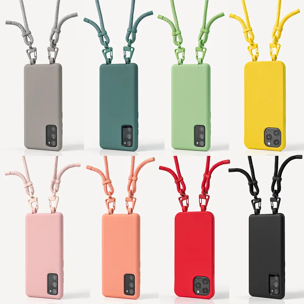 New Arrival Detachable Crossbody Strap Necklace Mobile Phone Case For iPhone 13