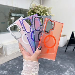 Funda Magnética para Teléfono con Borde Antideslizante y Resistente a Golpes, Color Degradado, para <span class=keywords><strong>Samsung</strong></span> <span class=keywords><strong>Galaxy</strong></span> S25 Ultra A16, Cubierta Trasera Esmerilada - Product Image 4