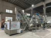Machine automatique pour noix (amandes, noix de cajou, pistaches) avec pesage, scellage, étiquetage, système d'azote et contrôle PLC pour sacs et sachets de grande capacité