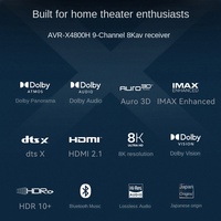 DENON AVR-X4800H, système audio professionnel 9-4 canaux Dolby Atmos haute puissance