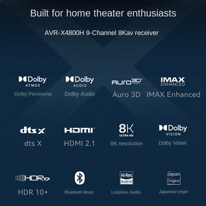 DENON AVR-X4800H, ระบบเสียงระดับมืออาชีพ 9-4 แชนแนล รองรับ <span class=keywords><strong>Dolby</strong></span> <span class=keywords><strong>Atmos</strong></span> กำลังขับสูง - Product Image 2