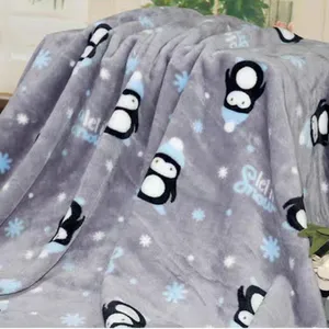 Wholesale 100% Polyester Super Soft Custom Print Plush Fleece Fabric For Blanket