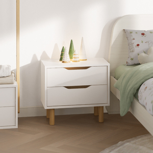 Gabinete de almacenamiento modular de 2 cajones de madera maciza Simple Boori, sala de estar debajo de la Mesa, <span class=keywords><strong>escritorio</strong></span> y cómoda - Product Image 6