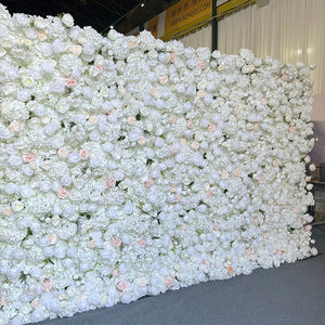 Promesse grande taille mur nouveau Design fleurs décoratives artificielles couronnes et plantes mur pour mur de fleurs à l'extérieur - Product Image 3