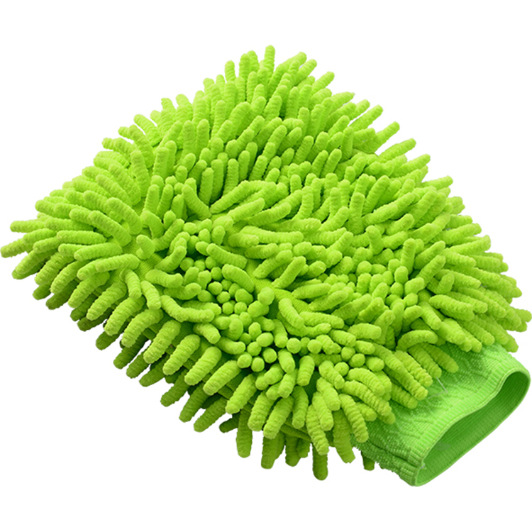 Оптовая продажа, индивидуальная мягкая варежка из микрофибры для мойки автомобилей кораллового цвета