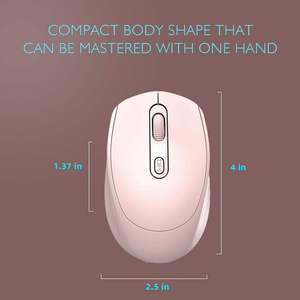 เมาส์ออปติคอลแบบสองโหมด 2.4 เมาส์บลูทูธ 5.0 เมาส์ไร้สายแบบชาร์จได้ เมาส์บลูทูธไร้สายสำหรับโทรศัพท์มือถือ - Product Image 2