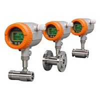 DN6 DN50 Flowmeter Turbin Cairan Presisi Tinggi Sinyal Pulsa 4-20ma Output RS485 Pengukuran Aliran Cairan Air Diesel Bensin