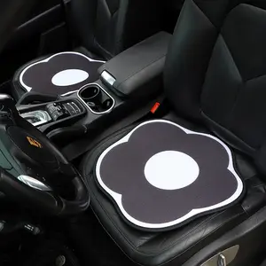 Summer Flowers Car Headrest Car Lumbar support Neck Protection Pillow Auto White edging Front Rear Seat Cushion Car Accessories