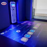Système de jeu interactif portable directement de l'usine, projecteur interactif à écran tactile pour stands d'exposition