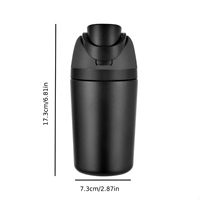 Botella de Agua Portátil Mini de Acero Inoxidable de Doble Pared y Aislamiento de 12oz con Tapa Abatible y Asa para Niños y Mujeres, Venta al por Mayor