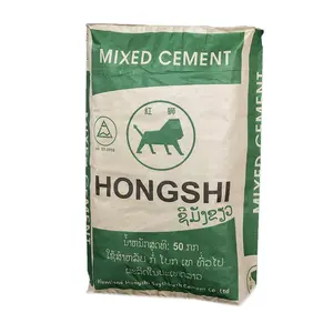 China original kraft paper bag coating PP valve cement square bottom 2ply bags Moisture proof sack