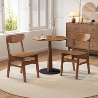 Chaise de salle à manger en bois massif avec dossier, style moderne et minimaliste, mobilier de maison pour salle à manger, bureau, petite chaise CY068