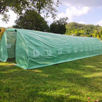 Serre tunnel portable de 12x3x2m pour jardin, en acier galvanisé, écologique, pour culture hydroponique moderne – Vente en gros