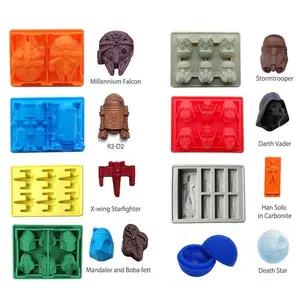 Fabrik Direkt verkauf Planet Wars Star Silikon Eiswürfel form Sets