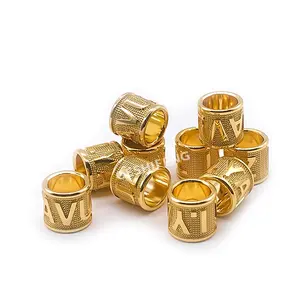 Geshifeng 2021 diğer evcil hayvan ürünleri altın 6mm kanatlı kuşlar güvercin ayak bantları kanarya kişiselleştirilmiş güvercin halkaları kuşlar için - Product Image 1