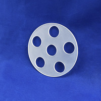 Plaque de quartz percée pour support de plaquettes, distribution de gaz, mandrin à vide, filtration en laboratoire, équipement semi-conducteur