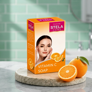 Jabón en Barra con Vitamina C Stela Care, Jabón de Baño de Limpieza Suave para el Cuidado Personal Diario, Limpieza e Higiene Refrescantes para la Piel - Product Image 4