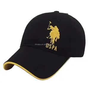 Pabrik Grosir 6 Panel Polo Chino Topi Olahraga Topi Bisbol