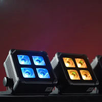 Projecteur LED Par Wash sans fil DMX 4x20W IP65 étanche, alimenté par batterie, RGBWA UV 6-en-1, pour DJ, scène, mariage et événements