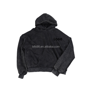 Sweat à capuche personnalisé pour homme, couleur unie, logo sur le devant, style décontracté, automne, noir, blanc, bleu, molleton de coton, coupe classique - Product Image 4