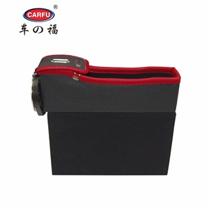 Organizador de Asiento Delantero Universal de Cuero CARFU, el Más Vendido, con Portavasos Integrado, Solución de Organización Definitiva - Product Image 3