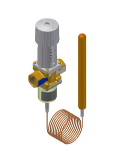 Vanne thermostatique de régulation d'eau Danfoss AVTA, corps en laiton, capteur capillaire, HVAC, réfrigération, industriel - Product Image 5