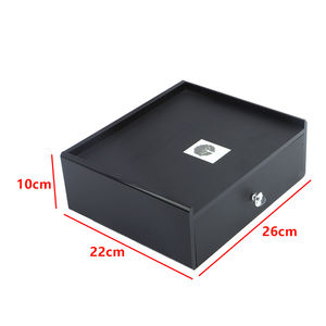 Boîte de rangement en acrylique noire à tiroir simple, personnalisée par l'usine GlobeLink, pour fournitures hôtelières - Product Image 5