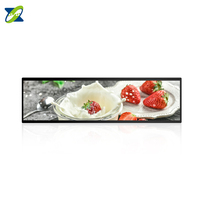 Layar LCD Bar Ultra Tipis Dua Sisi Vertikal Horizontal, Dapat Digunakan Ganda, untuk Digital Signage, Pemasangan di Dinding, Periklanan