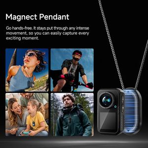Mini Cámara de Acción 4K 128GB con Estabilización EIS, Cámara Deportiva Resistente al Agua para Aventuras al Aire Libre y Grabación de Mascotas - Product Image 6