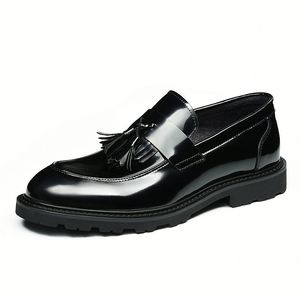 Zapatos de Vestir de Cuero Genuino de Alta Calidad para Hombre, Hechos a Mano, Elegantes, Formales, con Cordones, Antideslizantes, Transpirables, para Boda - Product Image 6