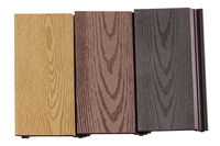 Panneau de revêtement de mur à latte composite extérieur 156*21mm Panneaux WPC