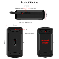 Localisateur GPS magnétique miniature pour véhicule MiCODUS ML500, capteur de température, dispositif de suivi GPS sans fil étanche, traceur de localisation de voiture