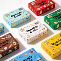 Caja de Cartón Reciclable para Galletas de Chocolate con Diseño de Dibujos Animados, Producción en 72H