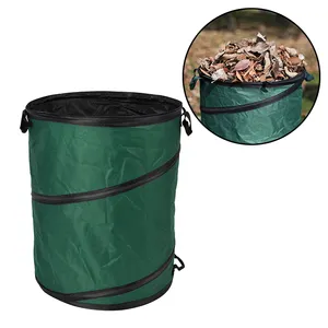 Winslow & Ross 600x300D oxford pop up garden sack garden lawn and leaf bag collector lawn leaf collector with PE coating