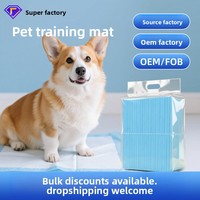 Tapis et couches absorbantes pour animaux de compagnie, épaissis, désodorisants, jetables, anti-urine, avec SAP non tissé et pâte de bois pour chiens, chats, lapins