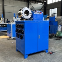 Machine de sertissage et de pressage de flexibles hydrauliques en promotion avec moteur et PLC, force de serrage 5000KN, diamètre de perçage 6-32mm