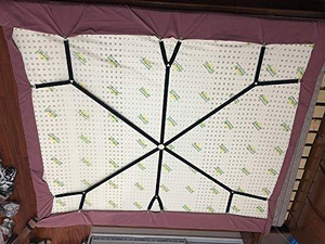 Porte-draps de lit ceinture réglable clips de <span class=keywords><strong>matelas</strong></span> sangles de support 6 voies élastiques entrecroisés vente en gros - Product Image 6