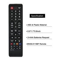 Control remoto de TV para Samsung UN60J6200AF UN60J6200AFXZA UN60J620DAF UN60J620DAFXZA UN60JU6400F