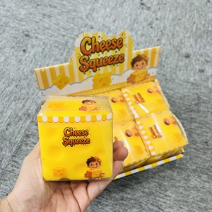 Jouet sensoriel <span class=keywords><strong>anti</strong></span>-<span class=keywords><strong>stress</strong></span> en forme de fromage/beurre, 72 pièces de 7,5 cm, best-seller entrepôt USA, avec boîte cadeau personnalisée pour enfants et adultes - Product Image 3