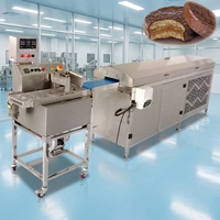 Nouvelle ligne de production et machine d'enrobage de chocolat PAPA haute sécurité avec tunnel de refroidissement