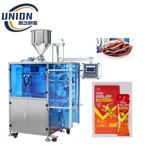 Machine de remplissage et d'emballage automatique de sachets de gel liquide en forme de bâton pour gel oral Kamagra saveur mandarine pour adultes - Product Image 1