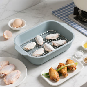 Recipientes de Silicona para Empanizar Pescado y <span class=keywords><strong>Pollo</strong></span>, <span class=keywords><strong>con</strong></span> Tapas, para Freír - Product Image 4