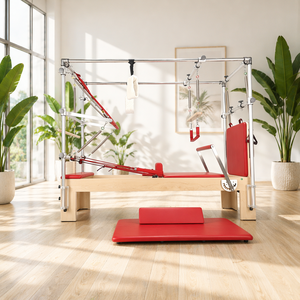 Machine de Pilates et Yoga Professionnelle 3-en-1 en Bois d'Érable : Cadillac, Reformer et Tour Complète Ajustable pour Studio de Pilates - Product Image 3