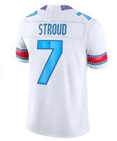 Vente en gros de haute qualité # 12 Collins # 51 Anderson Jr # 7 Stroud # 1 Maillot de football américain brodé Dell, édition limitée, maillot cousu
